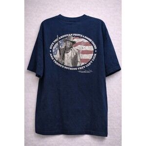 John Wayne Graphic T Shirt Mens XL American Flag Western Cowboy Tee